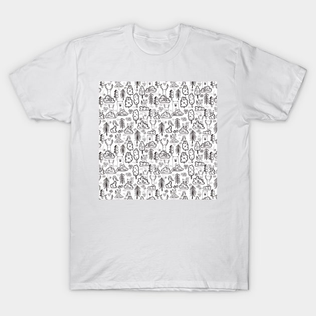 Woodland Animals T-Shirt by Sandra Hutter Designs